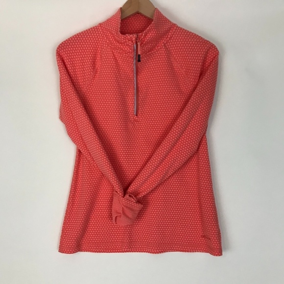 Eddie Bauer Polka Dot 1/4 Zip Long Sleeve Knit. Si - Picture 1 of 12